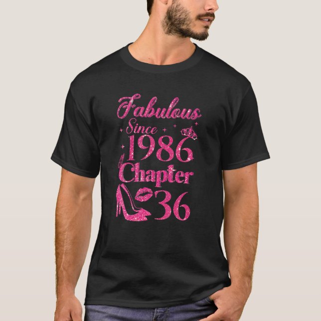 Camiseta Capítulo 36 Fabuloso Desde 1986 36º Cumpleaños (Anverso)