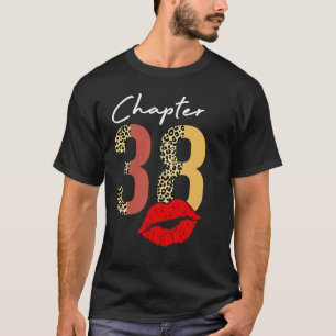 Camiseta Capítulo 38 años cumpleaños 38 labios leopardo