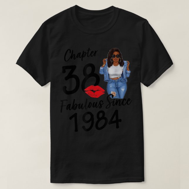 Camiseta Capítulo 38 Fabuloso desde 1984 cumpleaños de Chic (Diseño del anverso)