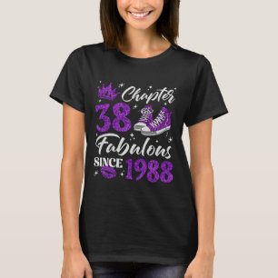 Camiseta Capítulo 38 Fabuloso Desde 1988 Cumpleaños 38 Muje