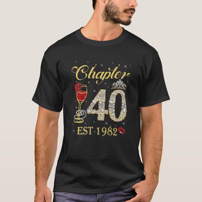 Camiseta Capítulo 40 Est 1982 40º Cumpleaños De Las Mujeres (Anverso)