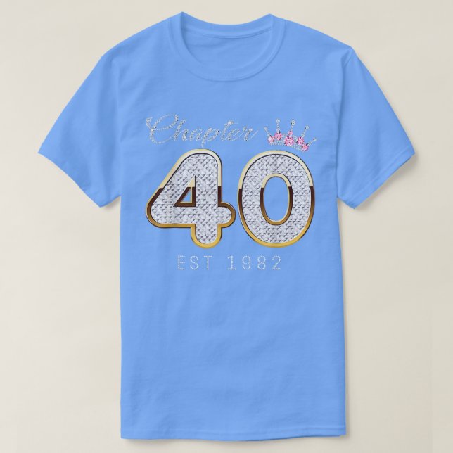 Camiseta Capítulo 40 EST 1982 41º Regalo De Tee De Cumpleañ (Diseño del anverso)