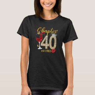 Camiseta Capítulo 40 EST 1983 40th Birthday Tee Gift For Wo