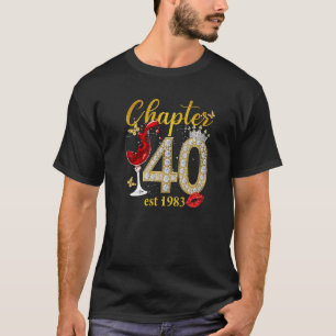 Camiseta Capítulo 40 EST 1983 40th Birthday Tee Gift For Wo
