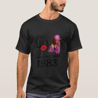 Camiseta Capítulo 40 Fabuloso desde 1983 cumpleaños de Chic