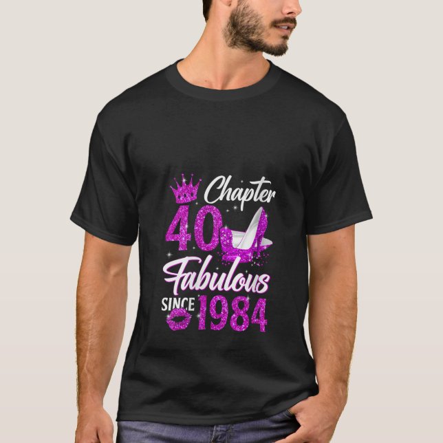 Camiseta Capítulo 40 Fabuloso desde 1984 40 Regalos Cumplea (Anverso)
