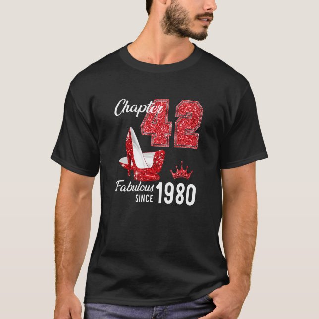 Camiseta Capítulo 42 Fabuloso desde 1980 42ª Reina de cumpl (Anverso)