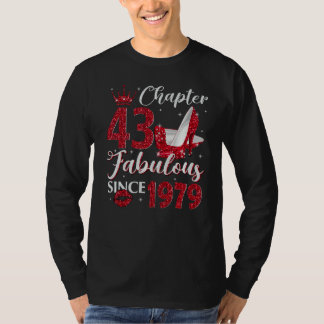 Camiseta Capítulo 43 Fabuloso Desde 1979 43er cumpleaños