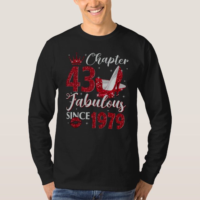 Camiseta Capítulo 43 Fabuloso Desde 1979 43er cumpleaños (Anverso)