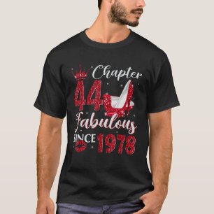 Camiseta Capítulo 44 Fabuloso Desde 1978 44º Cumpleaños