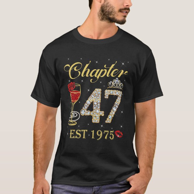 Camiseta Capítulo 47 Est 1975 47º Cumpleaños De Las Mujeres (Anverso)