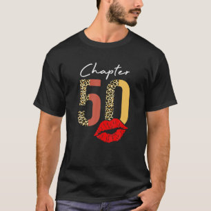 Camiseta Capítulo 50 Años 50.º Leopardo De Los Labios De Cu