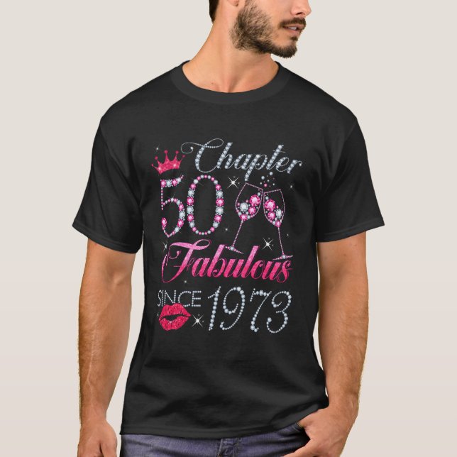 Camiseta Capítulo 50 Fabuloso Desde 1973 50º Para (Anverso)