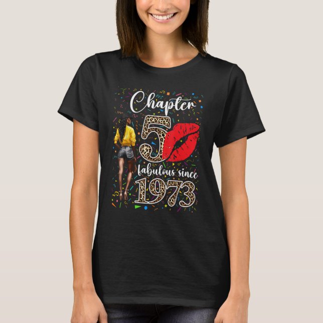 Camiseta Capítulo 50 Fabuloso desde 1973 cumpleaños de Chic (Anverso)