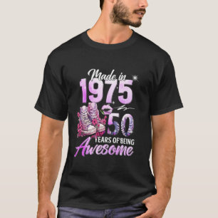 Camiseta Capítulo 50 Fabuloso EST 1975 50º cumpleaños flora