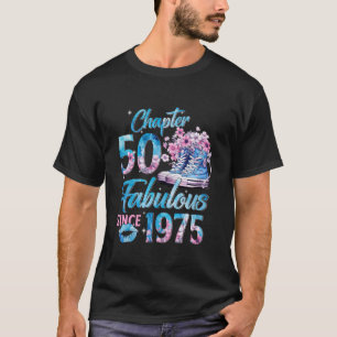 Camiseta Capítulo 50 Fabuloso EST 1975 50º cumpleaños flora