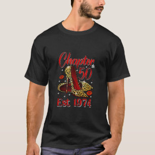 Camiseta Capítulo 50 Years EST 1974 50th Birthday Leopard H