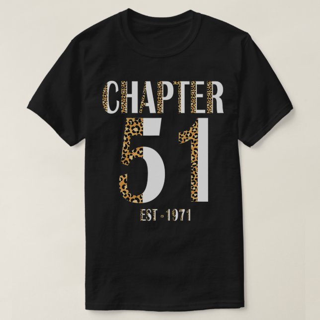 Camiseta Capítulo 51 Mujeres Este 1971 Leopard Funny 51º Na (Diseño del anverso)