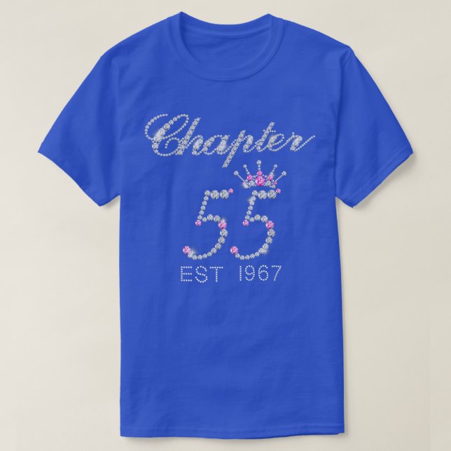 Camiseta Capítulo 55 EST 1967 55º Regalo De Tee De Cumpleañ (Diseño del anverso)