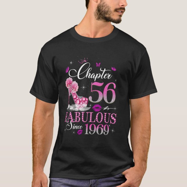 Camiseta Capítulo 56 Fabuloso Desde 1969 Cumpleaños 56 de l (Anverso)