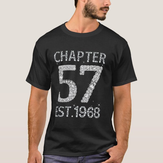 Camiseta Capítulo 57 EST 1968 Feliz regalo de cumpleaños nú (Anverso)