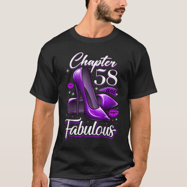 Camiseta Capítulo 58 años de edad y fabuloso cumpleaños 58  (Anverso)