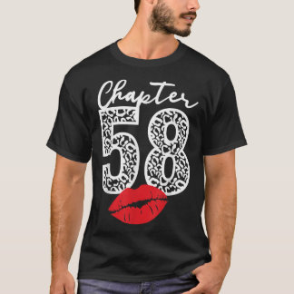 Camiseta Capítulo 58 Lips Happy Birthday Leopard 58 años Bo