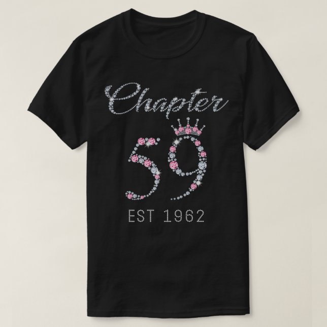 Camiseta Capítulo 59 EST 1962 59º Regalo De Tee De Cumpleañ (Diseño del anverso)