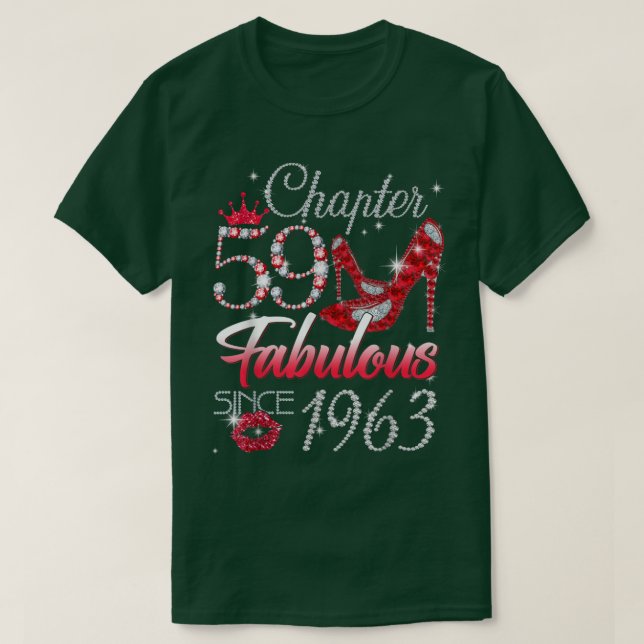 Camiseta Capítulo 59 Fabuloso para las mujeres desde 1963 5 (Diseño del anverso)