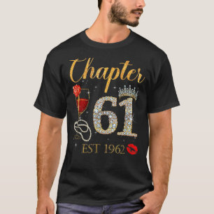 Camiseta Capítulo 61 Años EST 1962 61º cumpleaños Rosa Roja