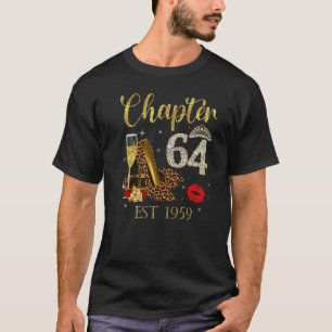 Camiseta Capítulo 64 Años EST 1959 64º cumpleaños Leopa de 