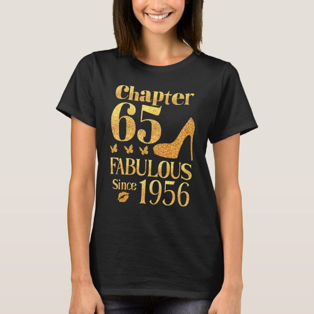Camiseta Capítulo 65 Fabuloso desde 1956 cumpleaños (Anverso)