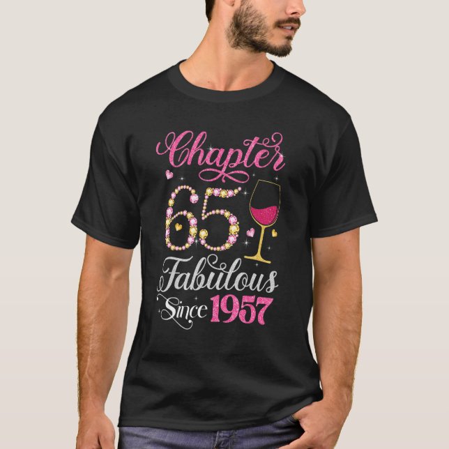 Camiseta Capítulo 65 Fabuloso Desde 1957 Reina B de 65 años (Anverso)