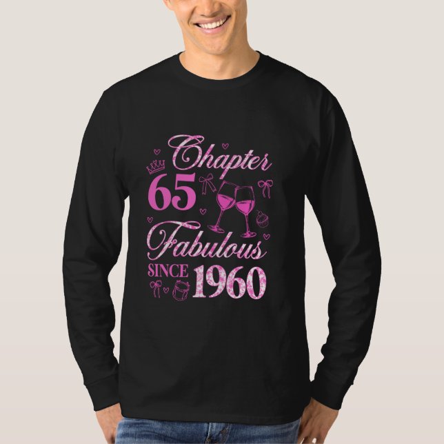 Camiseta Capítulo 65 Fabuloso Desde 1960 Coquette Bow 65th  (Anverso)