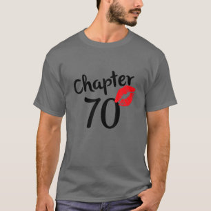 Camiseta Capítulo 70 años 70 Feliz Cumpleaños Lips Mujeres