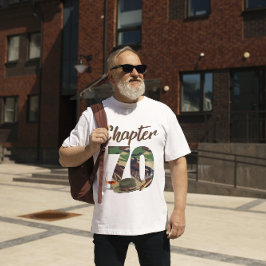 Camiseta Capítulo 70 Camo del Ejército Cumpleaños 70 de los