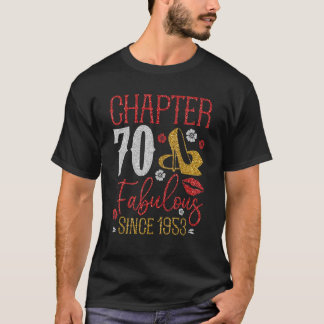 Camiseta Capítulo 70 Fabuloso Desde 1953 Cumpleaños 70 Dulc