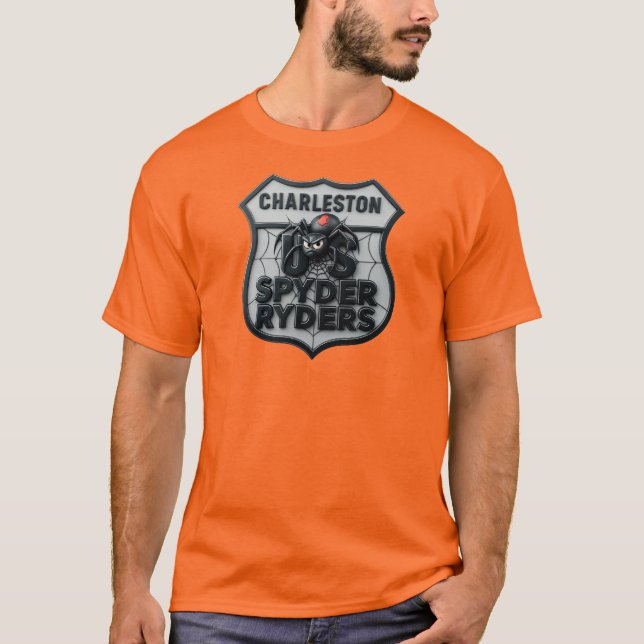 Camiseta Capítulo Charleston SC - Logotipo 3D Frente (Anverso)