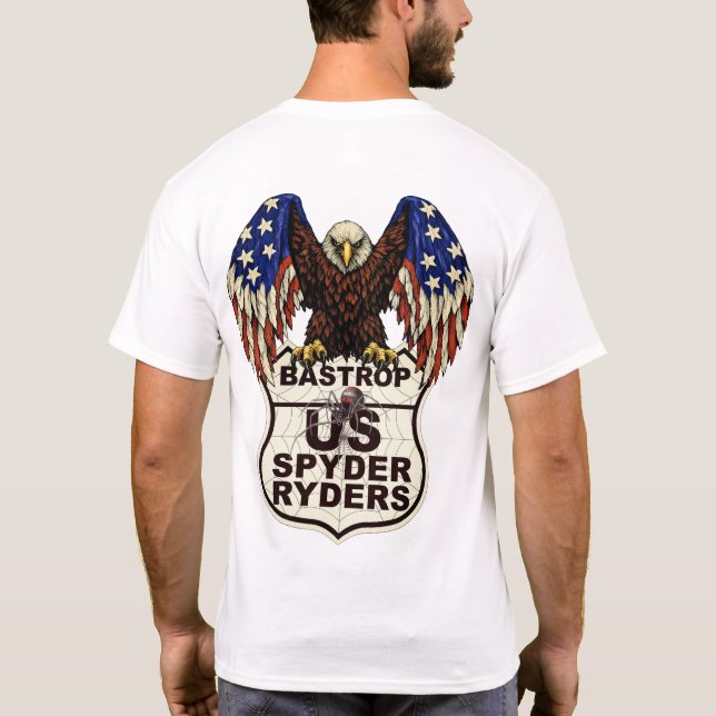 Camiseta Capítulo de Bastrop - Logo de Águila 2s (Reverso)