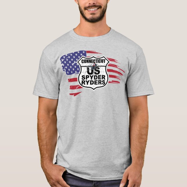Camiseta Capítulo de Connecticut - Bandera Desgarrada (Anverso)
