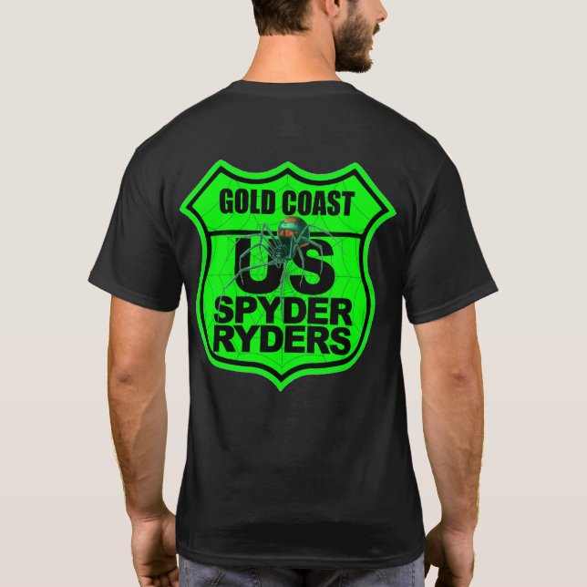 Camiseta Capítulo de Gold Coast - Logo 2 caras Verde (Reverso)