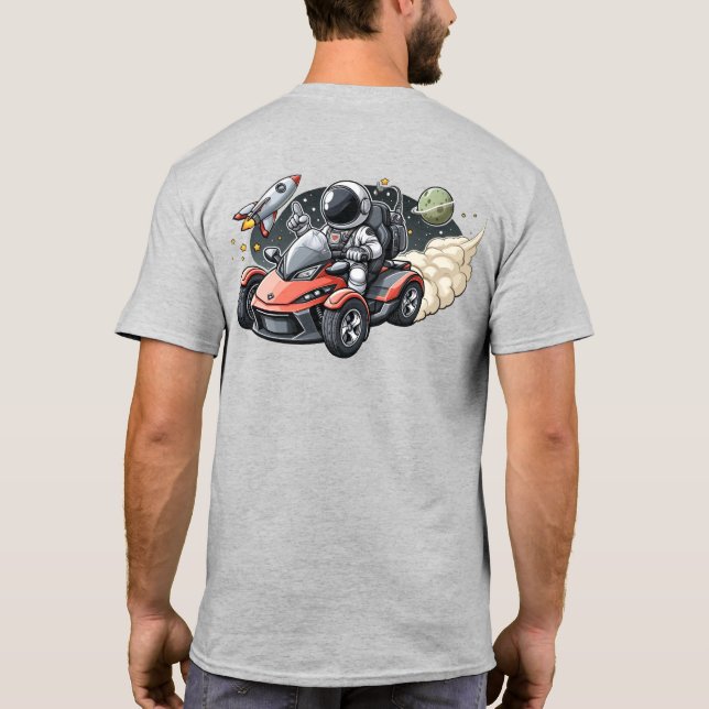 Camiseta Capítulo De La Costa Espacial - Astronauta Sobre E (Reverso)