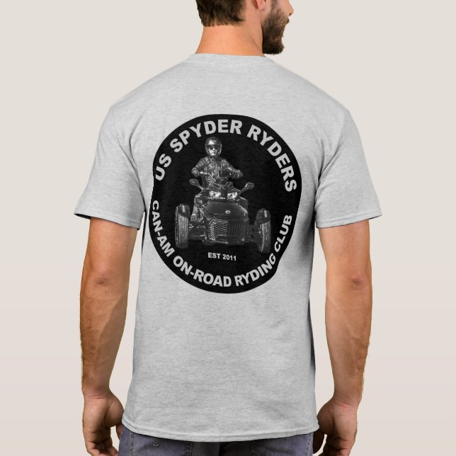 Camiseta Capítulo de la costa espacial - Negro redondo (Reverso)