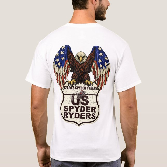 Camiseta Capítulo de Ozarks Spyder Ryders - Logo de Águila  (Reverso)