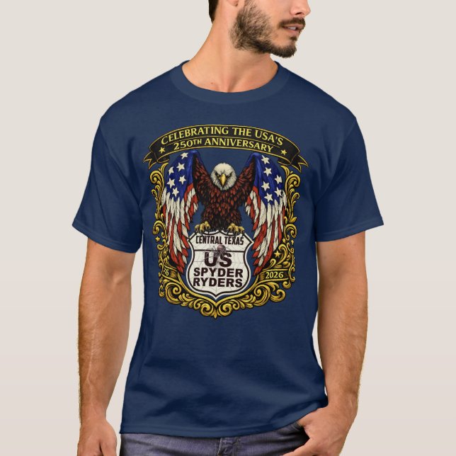 Camiseta Capítulo de Texas Central - Águila USA250 1s (Anverso)