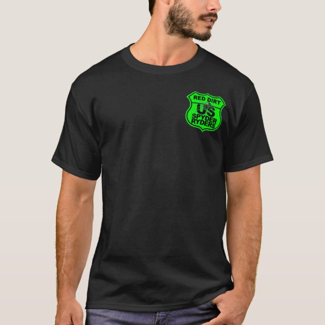 Camiseta Capítulo de Tierra Roja - Logo Bolsillo Verde (Anverso)