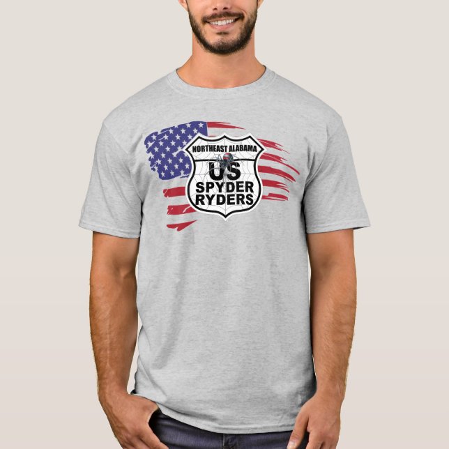 Camiseta Capítulo del noreste de Alabama - Bandera tratada (Anverso)
