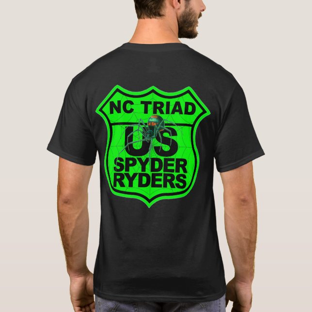 Camiseta Capítulo NC Triad - Logo 2 caras Verde (Reverso)