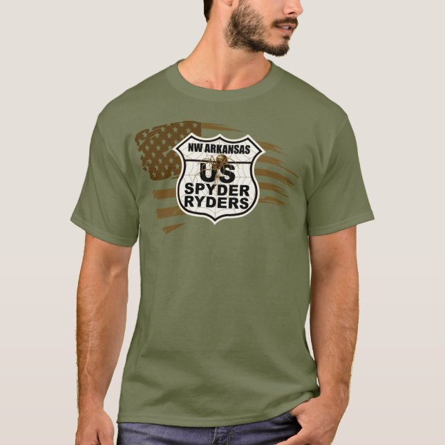 Camiseta Capítulo NW Arkansas - Tattered Flag sepia (Anverso)