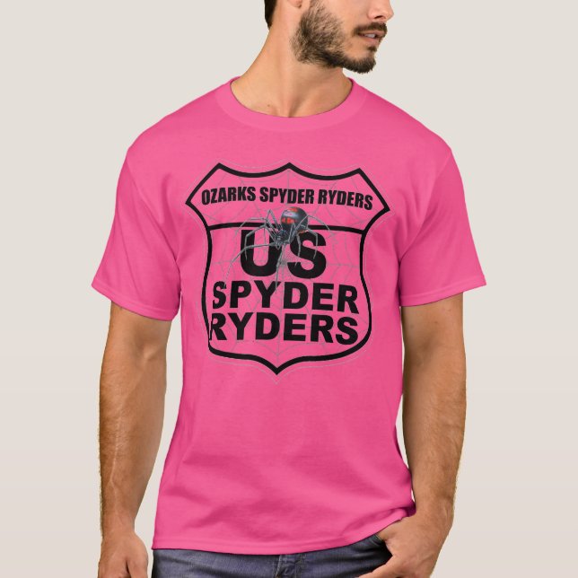Camiseta Capítulo Ozarks Spyder Ryders - Logo Transparente (Anverso)